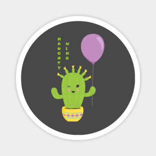 Cactus with Balloon Magnet